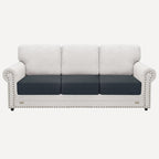 2025 Stretch Cushion Cover for Sofa, Individual Couch Sofa Seat Covers Removable & Washable, Sectional Couch Cushion Slipcover Replacement, Unique Fashion Pattern Soft Cozy Durable (3Pc, Dark Gray)