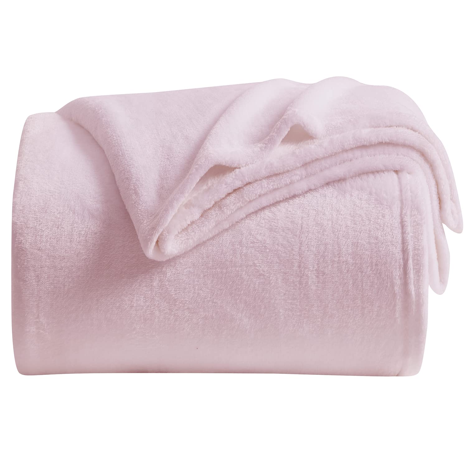 Fleece Blanket Twin Size Pink Lightweight Super Soft Cozy Luxury Bed Blanket Microfiber