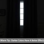 Yakamok Room Darkening Curtains 52x84 inch Length Dark Green-Living Room