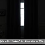 Yakamok Thermal Insulated Solid Grommet Light Blocking Blackout Curtains for Living Room, Room Darkening Blackout Drapes for Bedroom(Dark Grey, 52Wx96L, 2 Panels)
