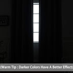Yakamok Grey Room Darkening Curtains 84 inch Gray Sliding Door Drapes