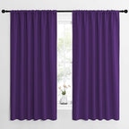 NICETOWN Living Room Curtains for Window - Energy Efficient & Noise Reducing Thermal Insulated Rod Pocket Blackout Drapes/Draperies for Living Room (Royal Purple, 2 Panels, W62 inches x L63 inches)