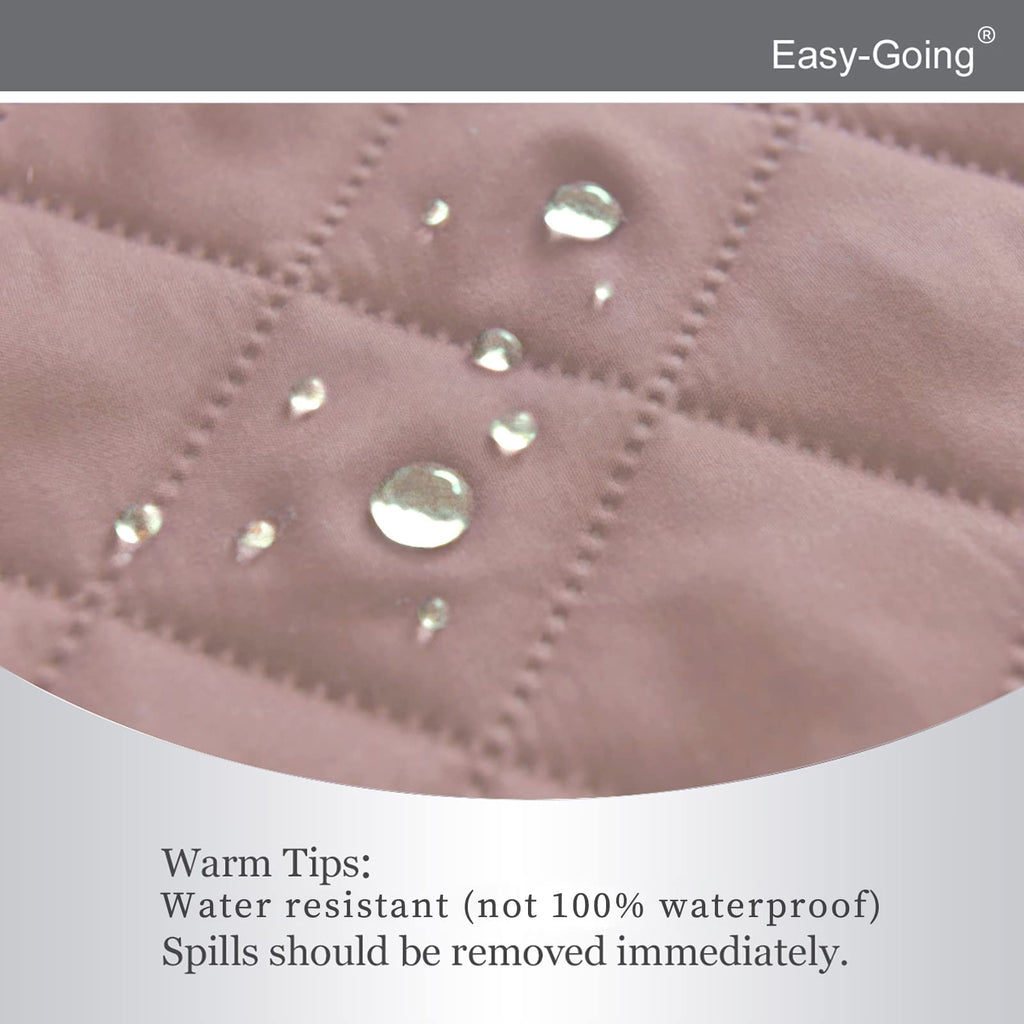 Easy-Going Reversible Couch Cover, Recliner 22 in, Pink/Beige