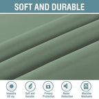 H.VERSAILTEX Blackout Curtain for Living Room Thermal Insulated Window Treatment Curtain Extra Long 108 inch Length Energy Saving Solid Grommet Blackout Drape, One Panel, Green Bay, 52" W x 108" L