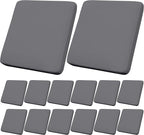 14Pcs Outdoor Cushion Covers, Patio Cushion Covers,Stretch Elastic Slipcovers, Replacement Washable & Reusable Furniture Protector for Patio Couch (Grey,Cover Only)