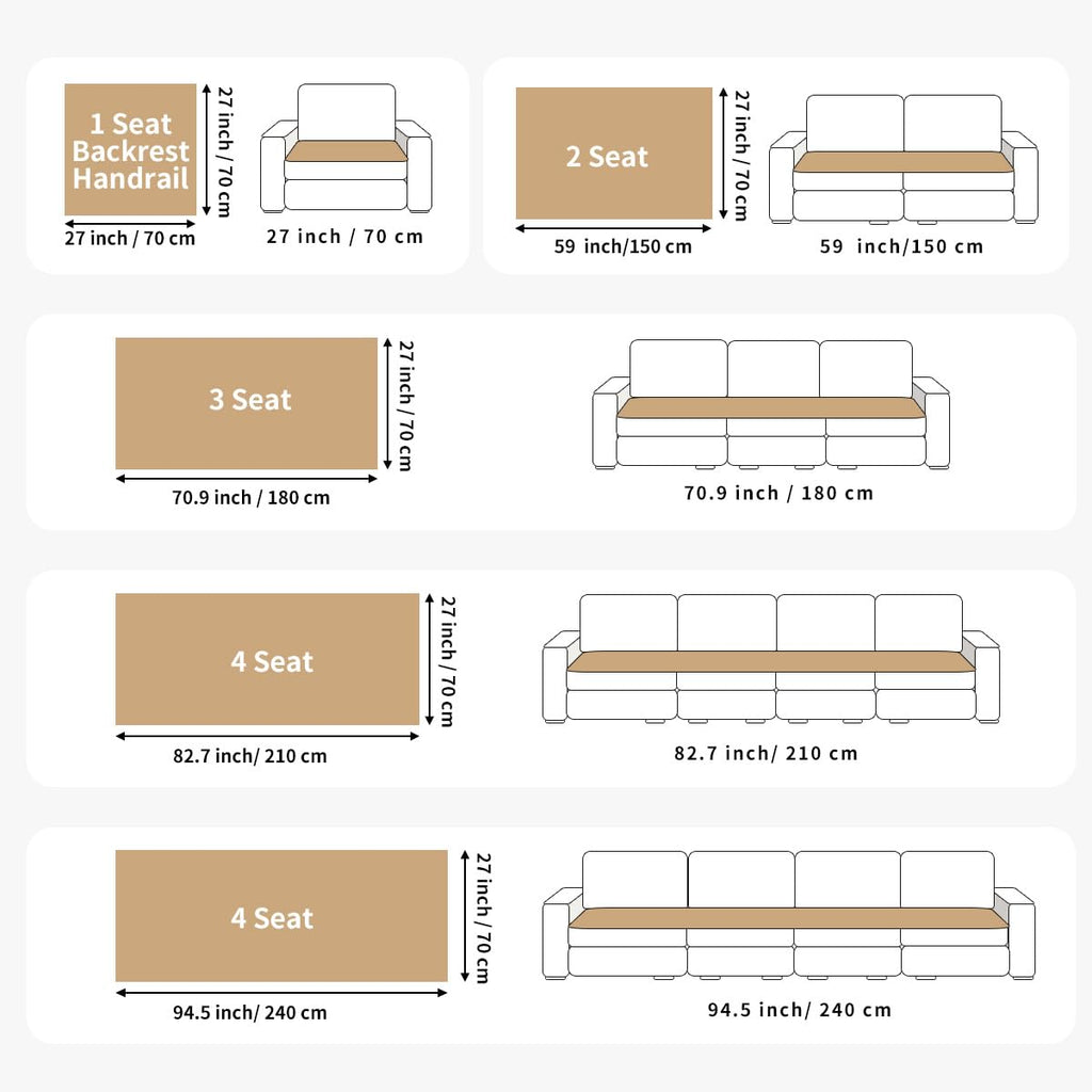 MDSASFD Velvet Couch Covers for Dogs, Dog Sectional Couch Covers, Pet Couchs Cover for 3-4 Seater, Couchs Protector for Dogs, Sectional Sofa Cover for Pet Washable(1PC,Beige White,27.6"×82.7")
