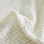 Sofa Covers Couch Covers for Sofa Pet Friendly Couch Cushion Covers Universal Sofa Covers Washable Stretch Slipcovers for Sectional Sofa (Texture Ivory White,Large Single Seat Cover)