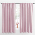 NICETOWN Room Darkening Curtains and Drapes - Thermal Insulated Rod Pocket Room Darkening Draperies for Dining Room (Lavender Pink, 2 Pieces, 52 inches Width by 63 inches Length)