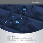 Easy-Going Reversible Couch Cover, 2 Cushion Sofa, Navy/Navy