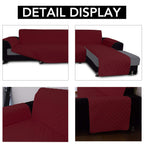 Easy-Going Sofa Slipcover L Shape Sofa Cover Sectional Couch Cover Furniture Protector Mat for Pets Dog Cat (Small, Christmas Red/Christmas Red)