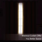 LEMOMO Blackout Curtains 66 x 84 inch/Mustard Yellow Curtains Set of 2 Panels/Thermal Insulated Room Darkening Bedroom Curtains
