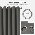 Joydeco Blackout Patio Sliding Door Curtains, Privacy Room Divider Curtains