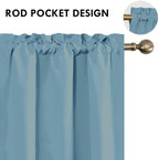 DWCN Blackout Curtains for Bedroom Living Room 42 x 63 Inch Long 2 Panels