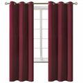 BGment Burgundy Blackout Curtains for Bedroom 72 Inch Long - 2 Panels