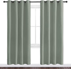NICETOWN Greyish Green Blackout Curtains 78" Long for Office, Dining Room, Guest Room, Sound Reducing Heat and Cold Block Curtain Panels for Modern Decorative (55" Wide, 2 Pieces)