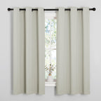 NICETOWN Grey Blackout Curtains for Bedroom 42" Wide x 63" Long 2 Panels