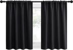 NICETOWN Halloween Kitchen Window Curtains Over Sink, Energy Smart Decoration Thermal Insulating Blackout Drapes/Draperies for RV Bunk (2 Panels, 42 inches Wide by 30 inches Long)