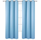 LEMOMO Sky Blue Thermal Blackout Curtains/42 x 84 Inch/Set of 2 Panels Room Darkening Curtains for Bedroom