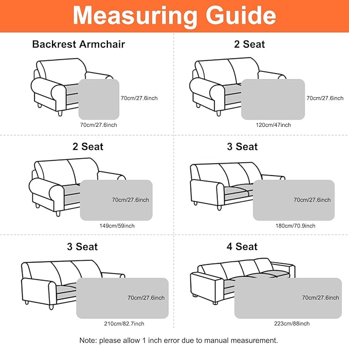 Smiry Couch Cover for Dogs, Non Slip Washable Sofa Protector for Pets