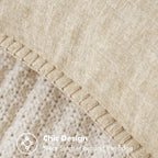 MIULEE Decorative Couch Throw Pillow Covers 20x20 Inch Beige 2 Pack