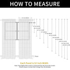 SpaceDresser Basic Rod Pocket Sheer Voile Window Curtain Panels Ivory 1 Pair 2 Panels 52 Width 36 Inch Long for Kitchen Bedroom Children Living Room Yard（Ivory, 52W x 36L）