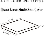 Sofa Covers Couch Covers for Sofa Pet Friendly Couch Cushion Covers Universal Sofa Covers Washable Stretch Slipcovers for Sectional Sofa (Texture Metal Gray,Extra Large Single Seat Cover)
