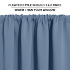 RYB HOME Short Blackout Curtains for Bedroom, Room Darkening Insulated