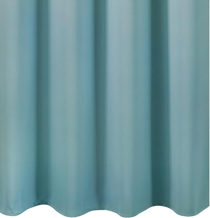LEMOMO Stone Blue Blackout Curtains 52 x 63 Inch Length/Set of 2 Curtain Panels/Thermal Insulated Room Darkening Curtains for Bedroom and Living Room