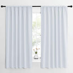 NICETOWN Bedroom Window Curtain Panels - Window Treatment Thermal Insulated Rod Pocket Room Darkening Curtains/Drapes for Patio Door (Greyish White, 2 Panels, 62 in x 63 in (W x L))