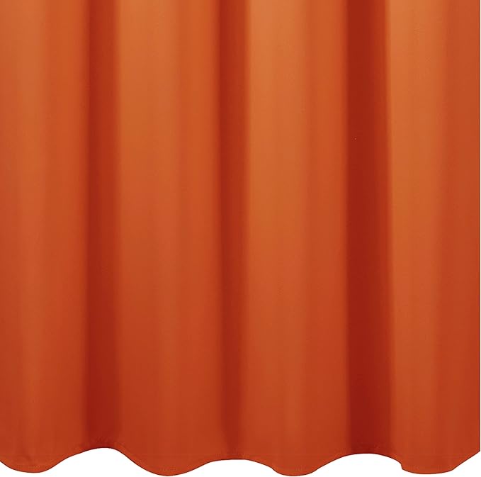 LEMOMO Blackout Curtains 66 x 95 inch/Orange Curtains Set of 2 Panels/Thermal Insulated Room Darkening Bedroom Curtains