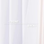 NICETOWN Small Window Curtain Panels - Pure White Elegant Home Decor Grommet Design Short Solid Curtain Kitchen Panels for Home Decor (White, 42W by 36L 1.2 Inches Header, 2 Pieces)