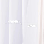 NICETOWN Small Window Curtain Panels Pure White for Home Decor, 42 W x 36 L