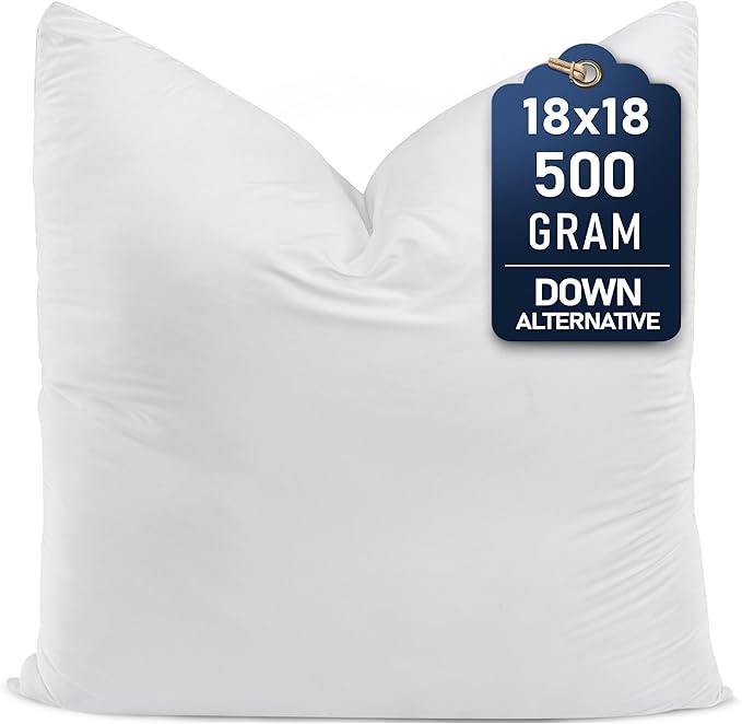 Utopia Bedding Throw Pillows, 18x18 Pillow Inserts, Pack of 1, White