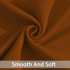 Yakamok Blackout Curtains 38x84 inch Burnt Orange Thermal Drapes-Bedroom