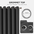 Joydeco Blackout Patio Sliding Door Curtains, Privacy Room Divider Curtains