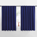 NICETOWN Blackout Curtains for Bedroom, Blackout Curtain Panels, Navy Blue, 1 Pair, 62 by 63-inch, Window Treatment Energy Saving Thermal Insulated Solid Rod Pocket Blackout Drapes/Draperies