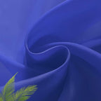 SpaceDresser Basic Rod Pocket Sheer Voile Window Curtain Panels Blue Sapphire 1 Pair 2 Panels 26 Width 30 Inch Long for Kitchen Bedroom Children Living Room Yard（Blue Sapphire，26Wx 30L）