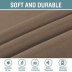 H.VERSAILTEX Blackout Curtain for Living Room Thermal Insulated Window Treatment Curtain Extra Long 108 inch Length Energy Saving Solid Grommet Top Blackout Drape, One Panel, Macchiato, 52"W x 108"L