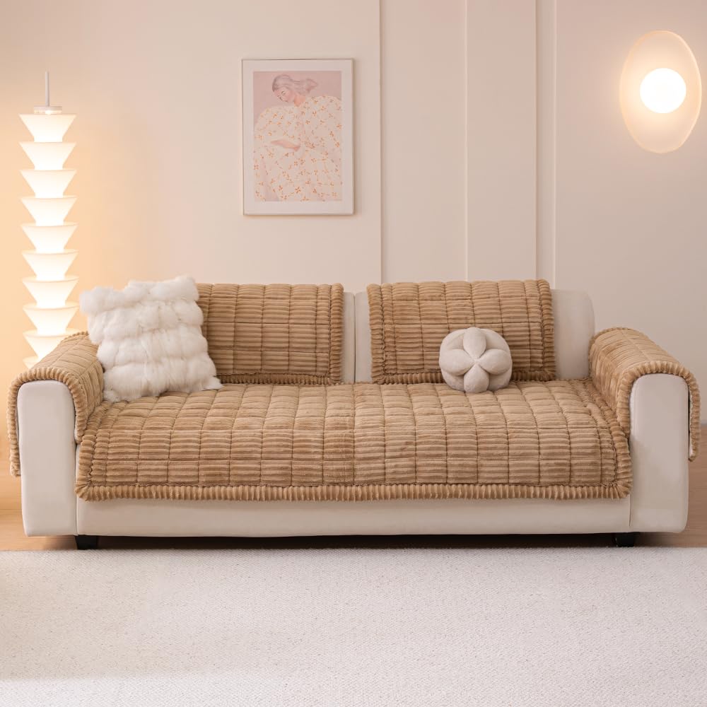 Awjcsv Couch Covers for Dogs Washable, Non Slip Sofa Protector Pet Friendly
