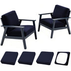 DREAHOTEXTIL 8Pcs Outdoor Cushion Covers, Elastic Patio Cushion Covers