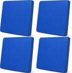 Newwiee Set of 4 Stretch Patio Cushion Covers Sofa Couch Seat Chair Slipcovers Cushion Cover Replacement Furniture Protector for Pets Washable(Royal Blue,Seat Cover,Solid)