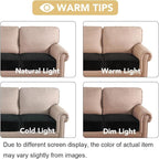 H.VERSAILTEX Velvet Stretch Couch Cushion Cover Plush Cushion Slipcover for Chair Loveseat Sofa Cushion Furniture Protector Seat Cushion Sofa Cover (2 Piece Medium Sofa Cushion Covers, Black)
