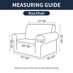 Cupuamon 2026 New Stretch Chair Sofa Slipcovers Couch Cover for 1 Seater Furniture Protector Sofa Covers with Elastic Bottom Jacquard Fabric Small Checks for Pets, Kids - Peacock Blue
