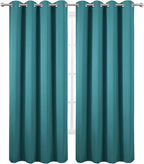 LEMOMO Blackout Curtains 52 x 90 Inch Long Sea Teal Curtains Set of 2 Panels Room Darkening Curtains for Bedroom and Living Room