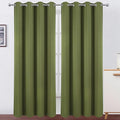 LEMOMO Blackout Curtains 52 x 90 Inch Long Olive Green Curtains Set of 2 Panels Room Darkening Curtains for Bedroom and Living Room