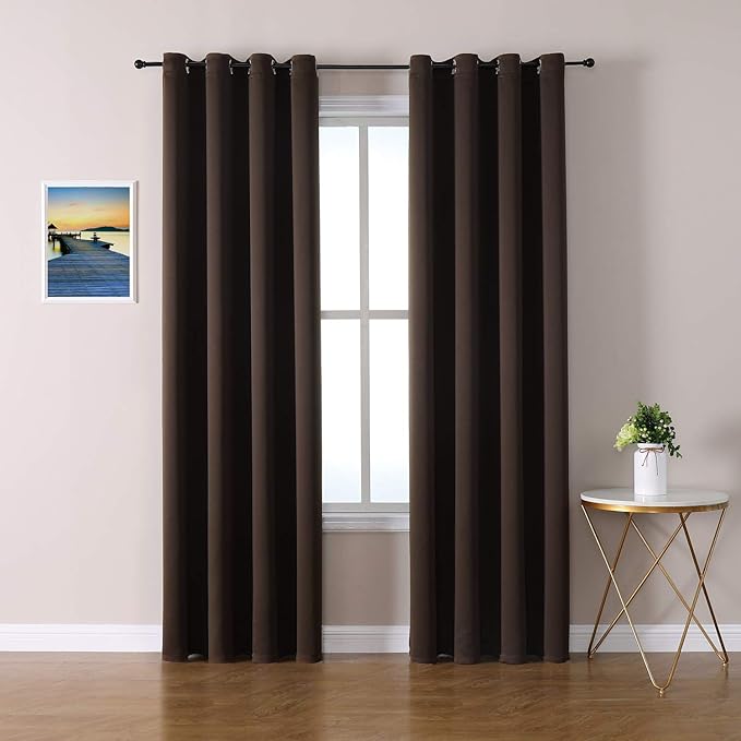 ChrisDowa Blackout Curtains for Bedroom and Living Room 102 Inches Long