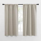 NICETOWN Blackout Curtains for Living Curtains, Room Darkening Window Curtain Panels, Easy-Care Solid Thermal Insulated Draperies/Drapes for Daughter Room (Natural, 2 Panels, 29 by 50)