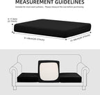 Outdoor Cushion Covers Set,14PCS Patio Furniture Couch Seat Slipcovers, Replacement for Sofa Sectional Chair(Cover，Only)