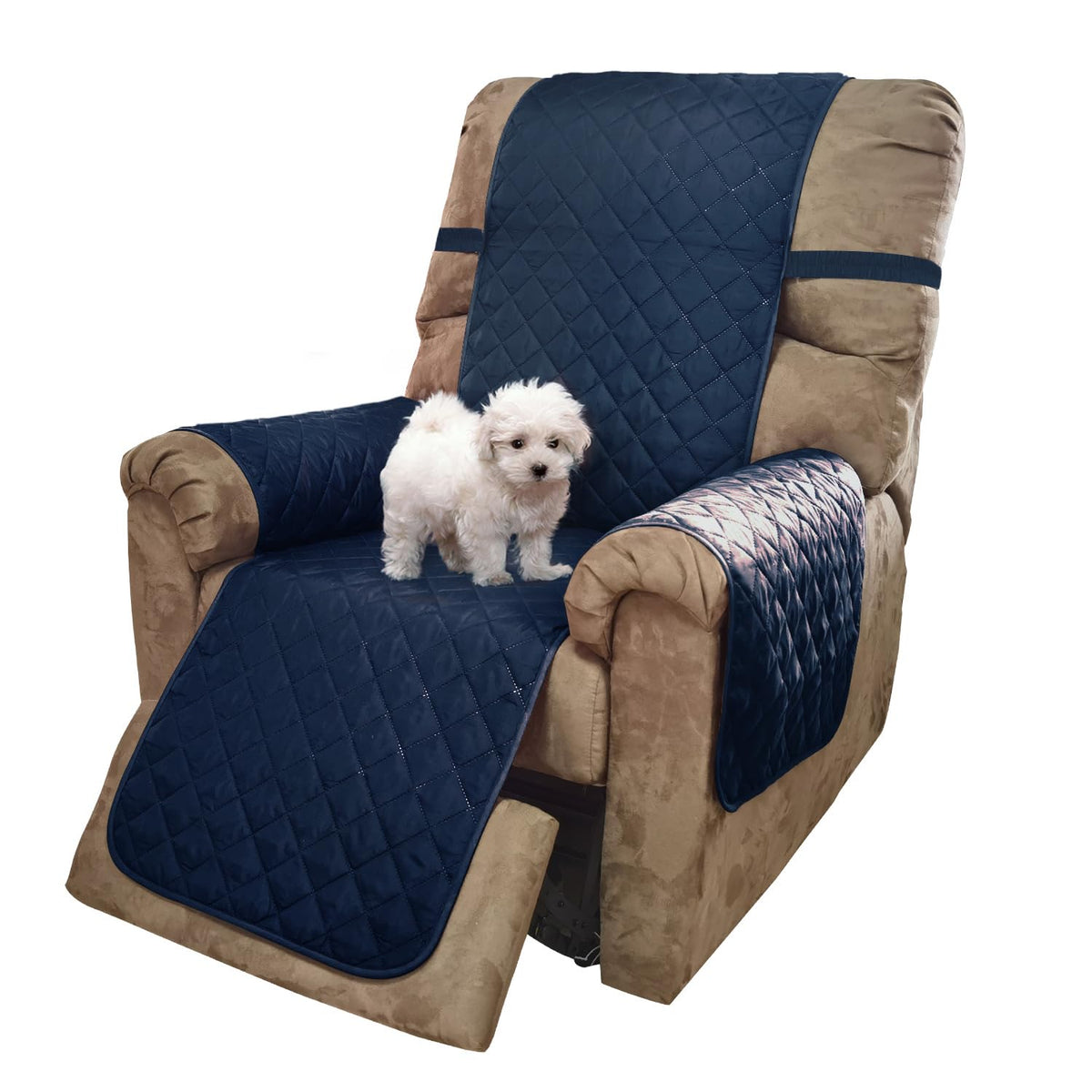 U-NICE HOME Reversible Recliner Chair Covers, Black