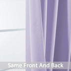 Yakamok Lilac Curtains 63 Inch Length Room Darkening Grommet Light Purple Thermal Insulated Blackout Window Curtain for Bedroom Living Room 52" W x 63" L (Set of 2 Panels,Lavender)